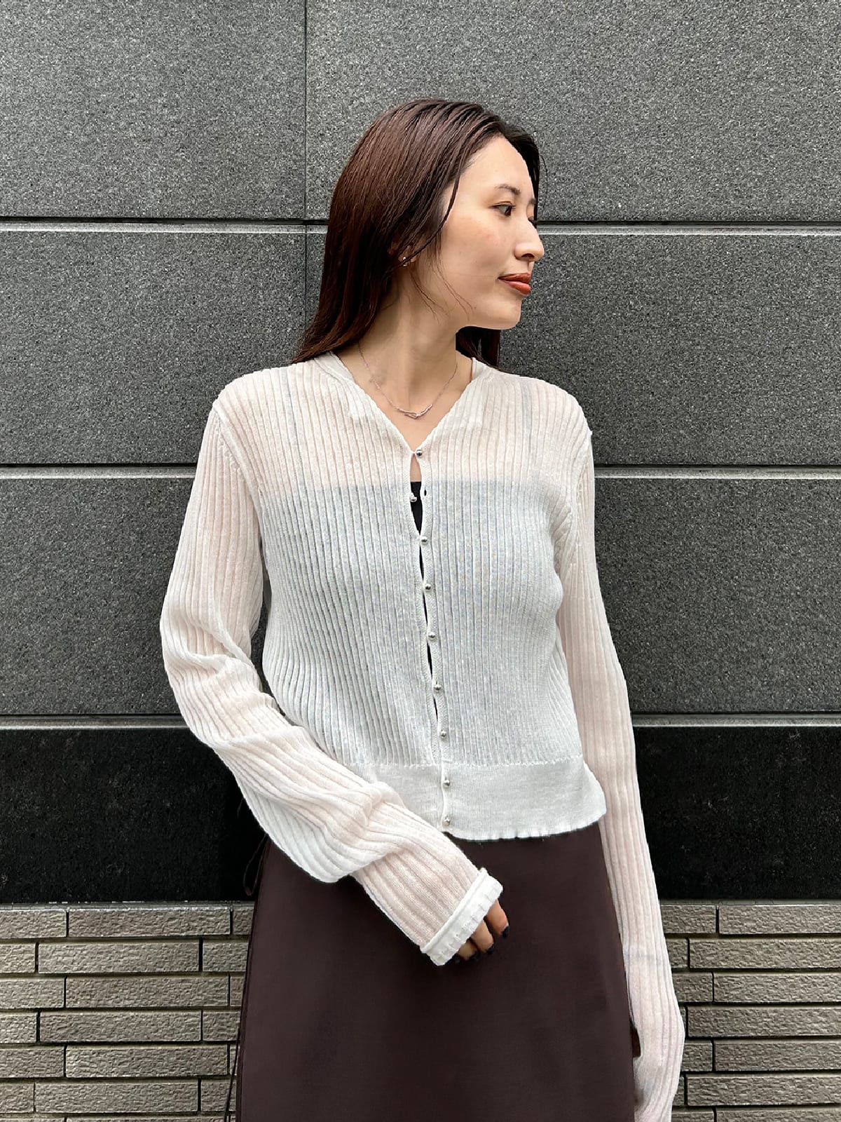 2WAYベアトップキャミ(カップ付き)